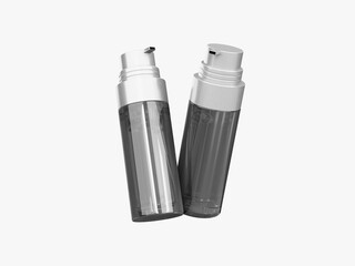 Blank Floating Pump Bottle Mockup 3D Render