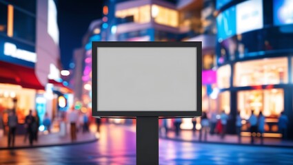 Blank white vertical digital billboard poster , road sign board, signboard, billboard
