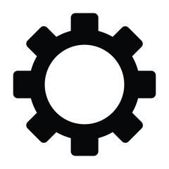 Gear icon set. Gear Settings symbol, cogwheel. Functions symbol. Settings icon vector general interface icon