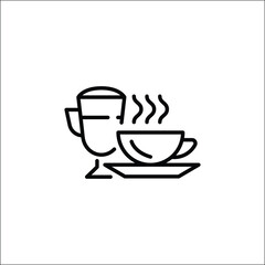 Espresso cup icon. Simple espresso cup icon for social media, app, and web design. Vector illustration