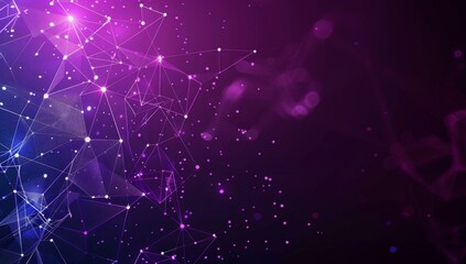 Abstract background with purple and blue lines. AI.