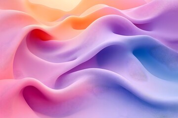 Obraz premium Abstract background with flowing waves of vibrant colors, creating a mesmerizing and dreamy atmosphere.