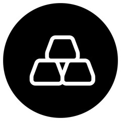 Editable gold bars vector icon. Part of a big icon set family. Finance, business, investment, accounting. Perfect for web and app interfaces, presentations, infographics, etc