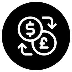 Editable currency exchange vector icon. Part of a big icon set family.  Finance, business, investment, accounting. Perfect for web and app interfaces, presentations, infographics, etc