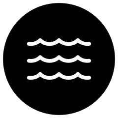 Editable wave, river, ocean, water vector icon. Part of a big icon set family. Perfect for web and app interfaces, presentations, infographics, etc