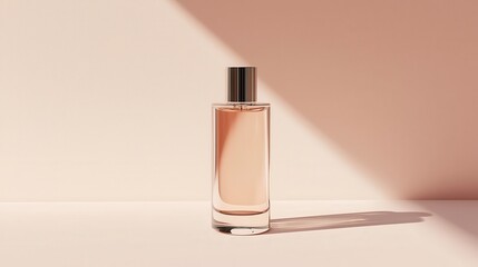 Elegant Perfume Bottle on Soft Background