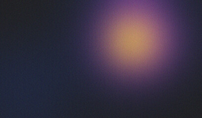 yellow purple illuminated wave on black, grainy color gradient background, noise texture effect, copy space