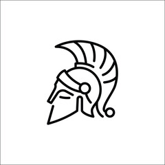 Ancient helmet icon. Simple helmet icon for social media, app, and web design. Vector illustration