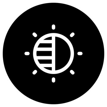 recommend clip art: Editable brightness contrast vector icon. Part of a big icon set family. Perfect for web and app interfaces, presentations, infographics, etc