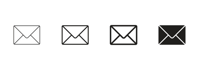 Email envelope icon vector. Message Icon symbol