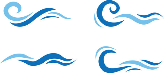 Naklejka premium sea wave vector
