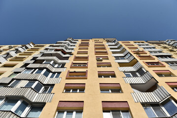 Ex-Soviet concrete block houses in Romania