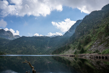 mountain lake in the mountains