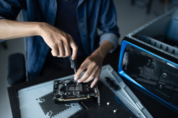 IT Engineer installing Hardware Equipment Development Facility Engineer &nbsp;Maintenance computer Motherboard Electronic repair shop technology business