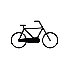 Bicycle icon logo design template isolated illustration