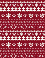 christmas seamless pattern with snowflakes, fabric design, seamless knitted pattern