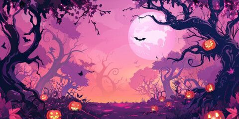 Spooky Bats Silhouettes on a Haunted Halloween Night,Generated By Ai