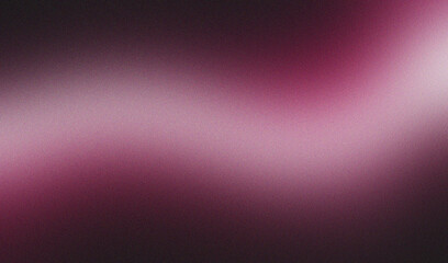 pink illuminated wave on black, grainy color gradient background, noise texture effect, copy space