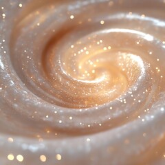 White magic spirals with sparkling particles. Ethereal light swirling with glittering effects. Elegant and enchanting vortex of luminous energy.