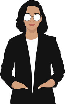 recommend clip art: black silhouette woman standing illustration Ai Generated