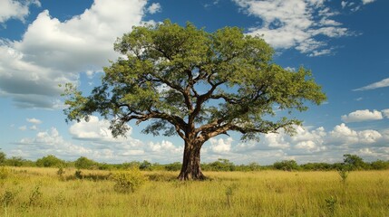 An endangered tree species growing in a protected nature reserve, its survival carefully monitored