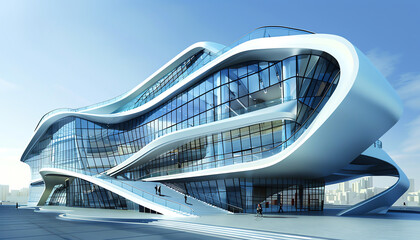 modern building, AI generated