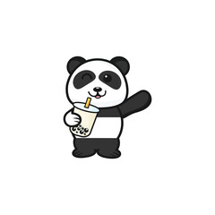 Panda Cute Drink Boba