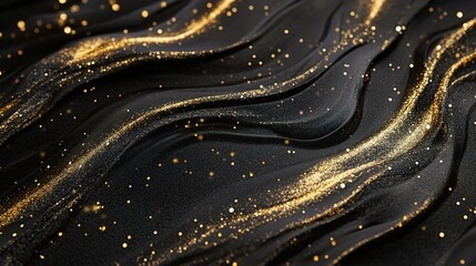 Elegant Black and Gold Abstract Texture Design
