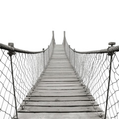 Obraz premium Suspension Bridge Isolated