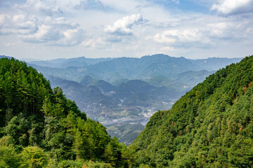 Obraz premium mountain landscape with sky and clouds