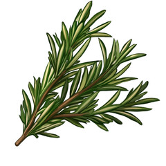 Fototapeta premium Fresh Rosemary Sprig for Aromatic Cooking