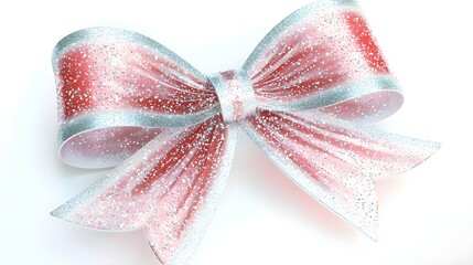 Pink Glitter Bow