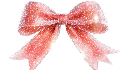 Pink Glitter Bow