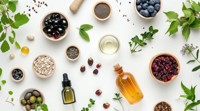 Grapes' Nutrient Rich Organic Bio Cosmetics: A Blend of Natural Herbs and Seed Oil for Exquisite Bea