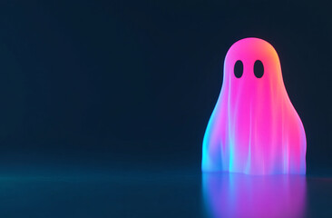 Bringing in a rainbow gradient on a blue background.
