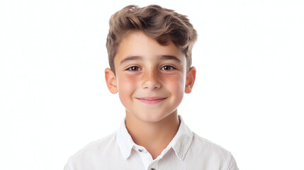 Smiling Boy Portrait - Happy Child with Freckles