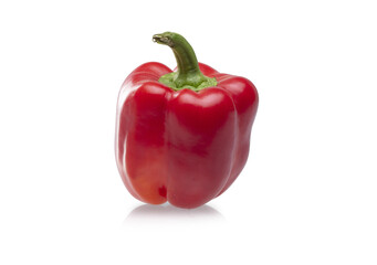 red paprika isolated on white
