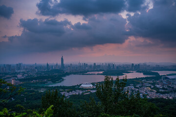 time lapse clouds over the river