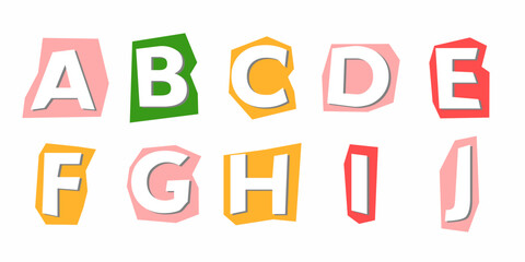 Ransom Note Alphabet