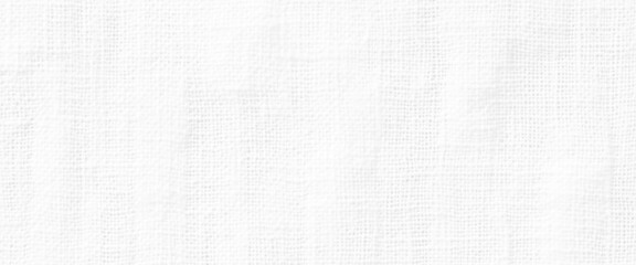 Vector white fabric jute hessian sackcloth canvas woven gauze texture pattern in light white color blank and linen canvas fabric texture background

