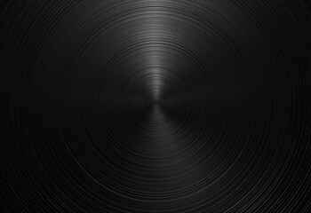 circular brushed dark radial metal texture black steel metallic abstract background