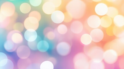 Obraz premium Colorful bokeh patterns of softly glowing blurred lights create a vibrant, dreamy, and abstract background, perfect for festive and creative visual designs.