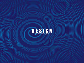 Abstract blue background with glowing curved lines. Shiny blue swirl curve lines design. Spiral lines. Geometric oval pattern. Futuristic technology concept.