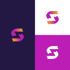 Letter S tape logo