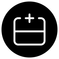 Editable add row above vector icon. Part of a big icon set family. Perfect for web and app interfaces, presentations, infographics, etc