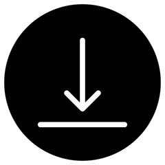 Editable bottom alignment vector icon. Part of a big icon set family. Perfect for web and app interfaces, presentations, infographics, etc