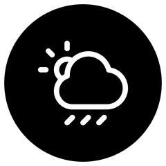 Editable sunshower vector icon. Part of a big icon set family. Perfect for web and app interfaces, presentations, infographics, etc