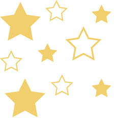 Gold Sparkling Star Corner