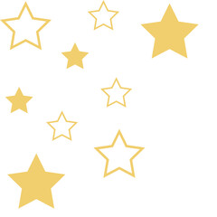 Gold Sparkling Star Corner