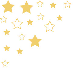 Gold Sparkling Star Corner